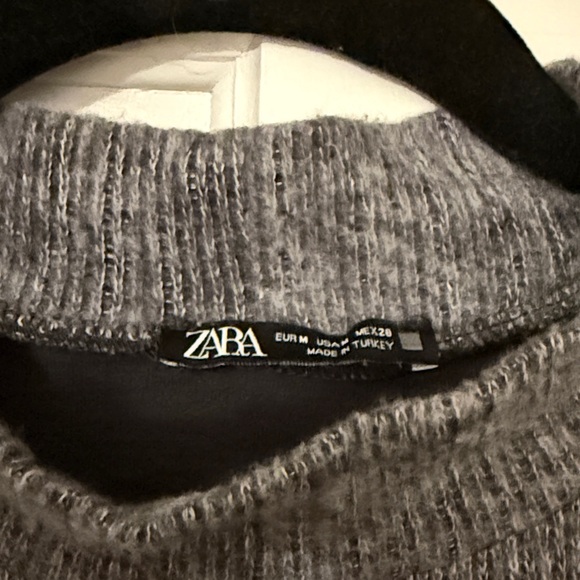 Zara Charcoal Crewneck Sweater - Picture 2 of 4